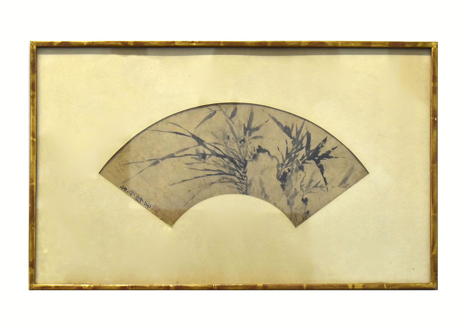 CHINESE FRAMED FAN PAINTING (1 of 5)