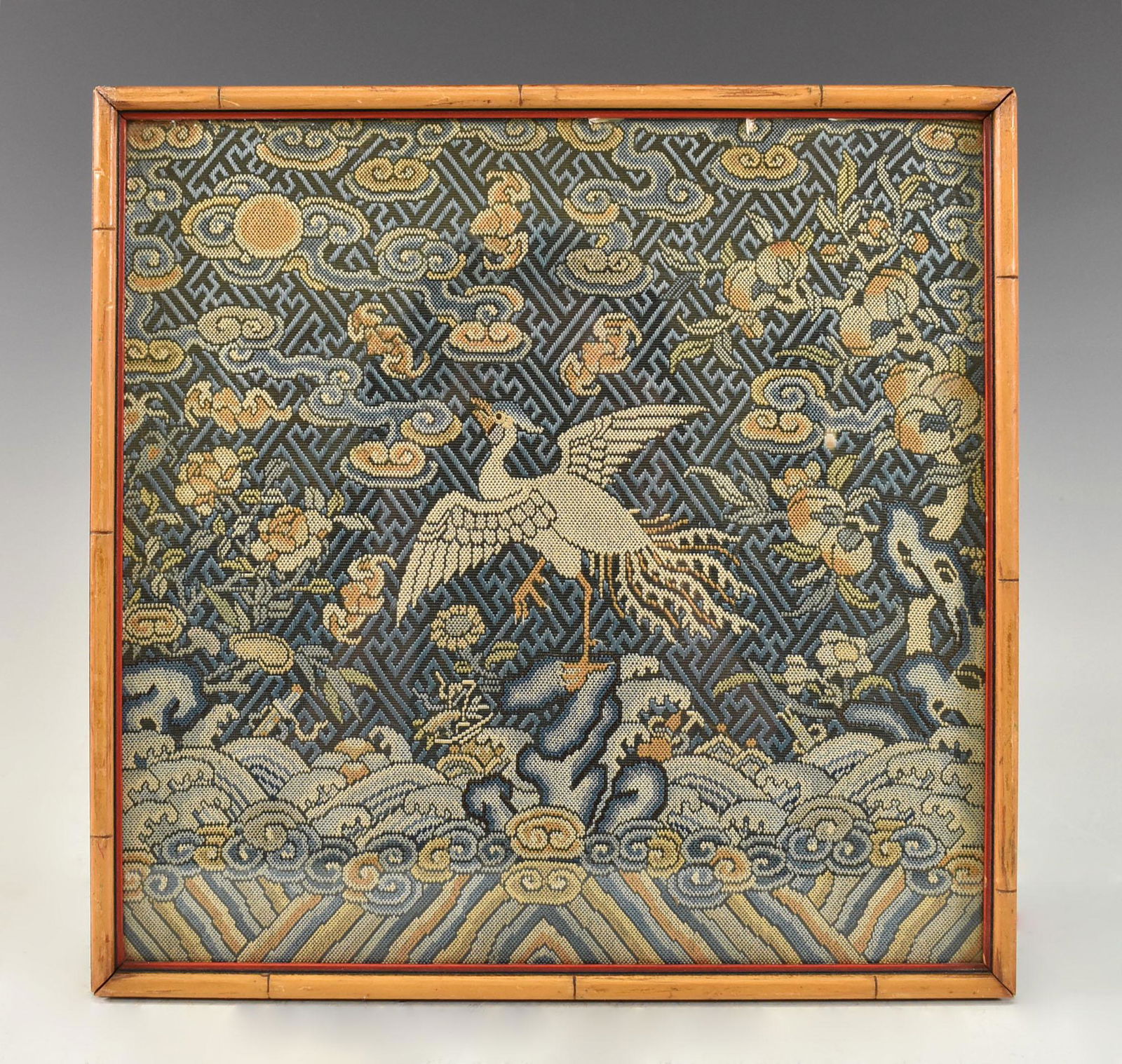 QING CHINESE KESI FRAMED CRANE (1 of 8)