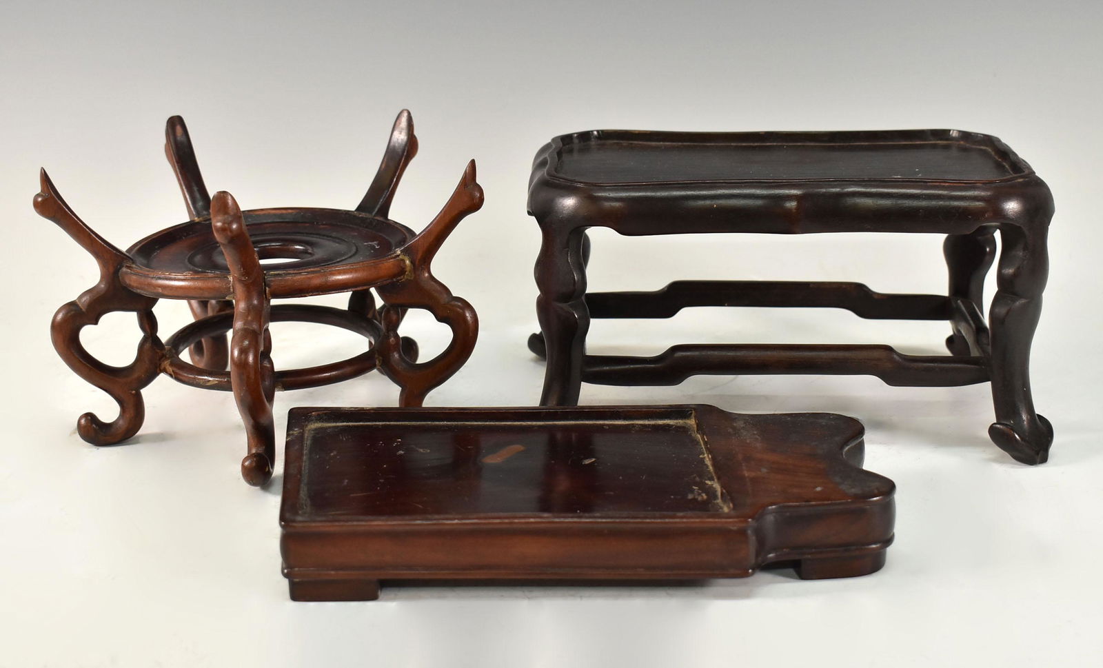 THREE WOODEN STANDS (1 of 10)