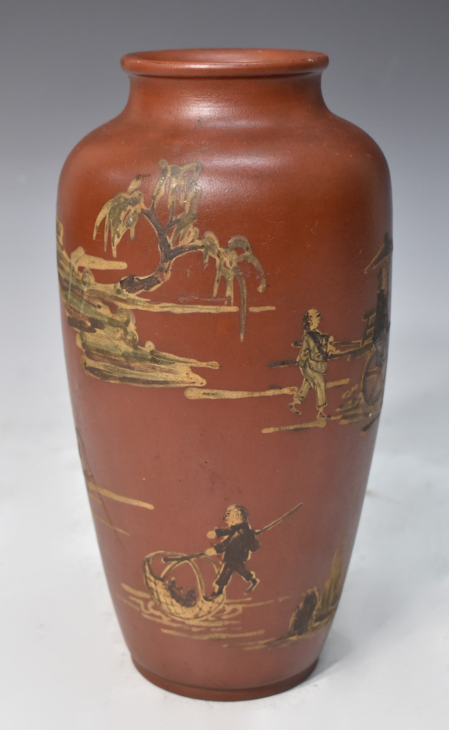 CHINESE YIXING CHARACTER VASE (1 of 9)