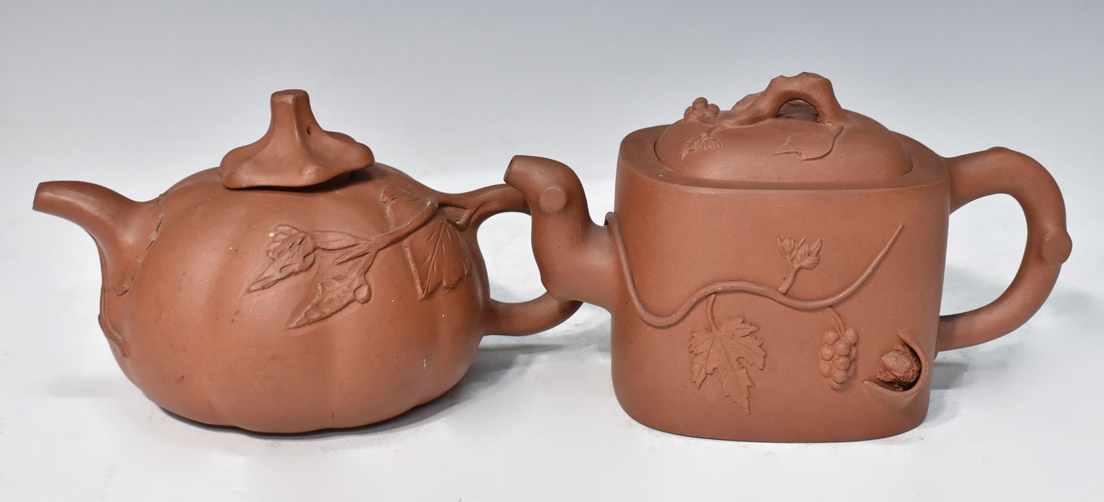 TWO CHINESE YIXING TEAPOTS (1 of 15)