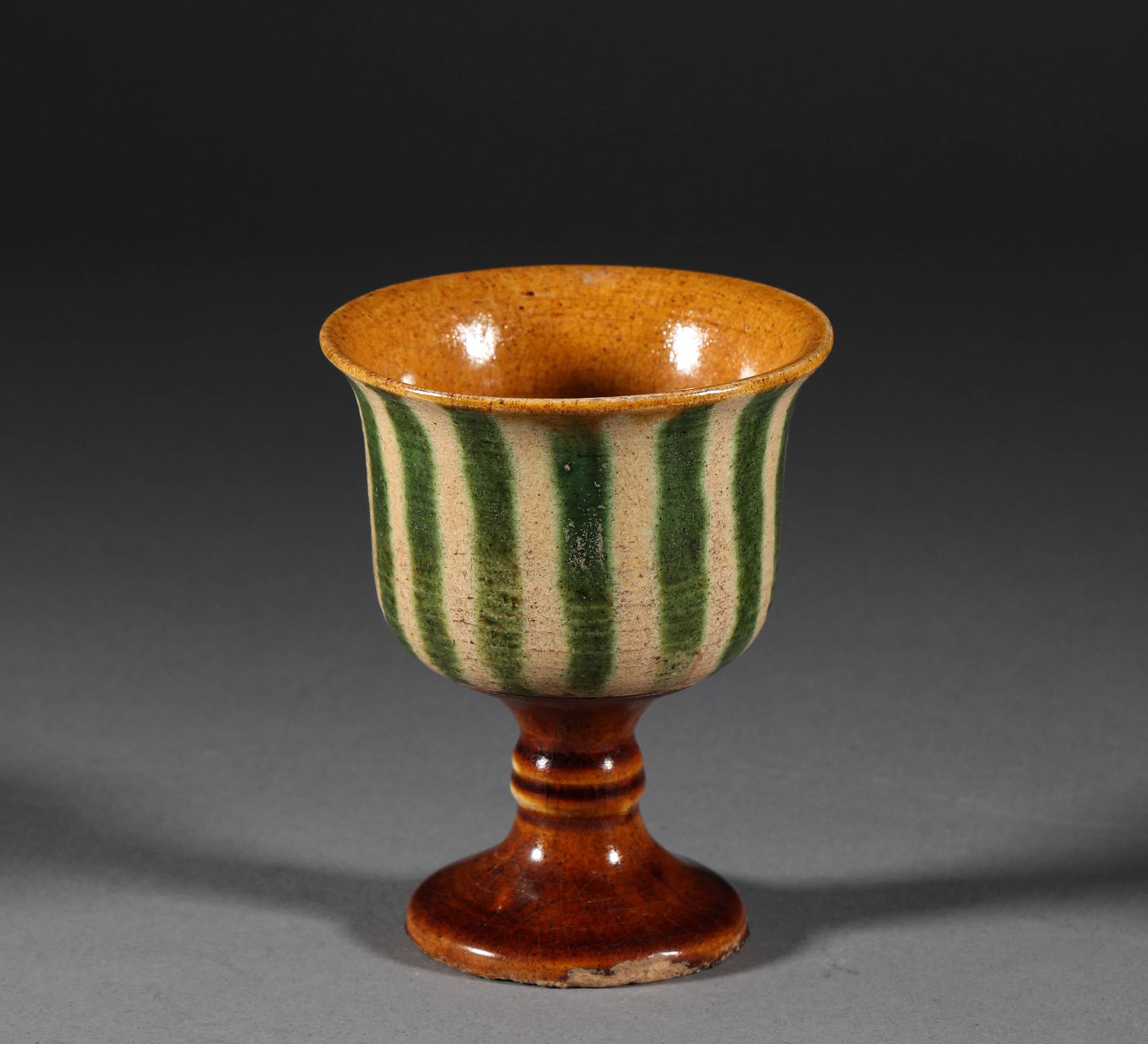 Tang Dynasty - Three-Color High Foot Cup (1 of 6)