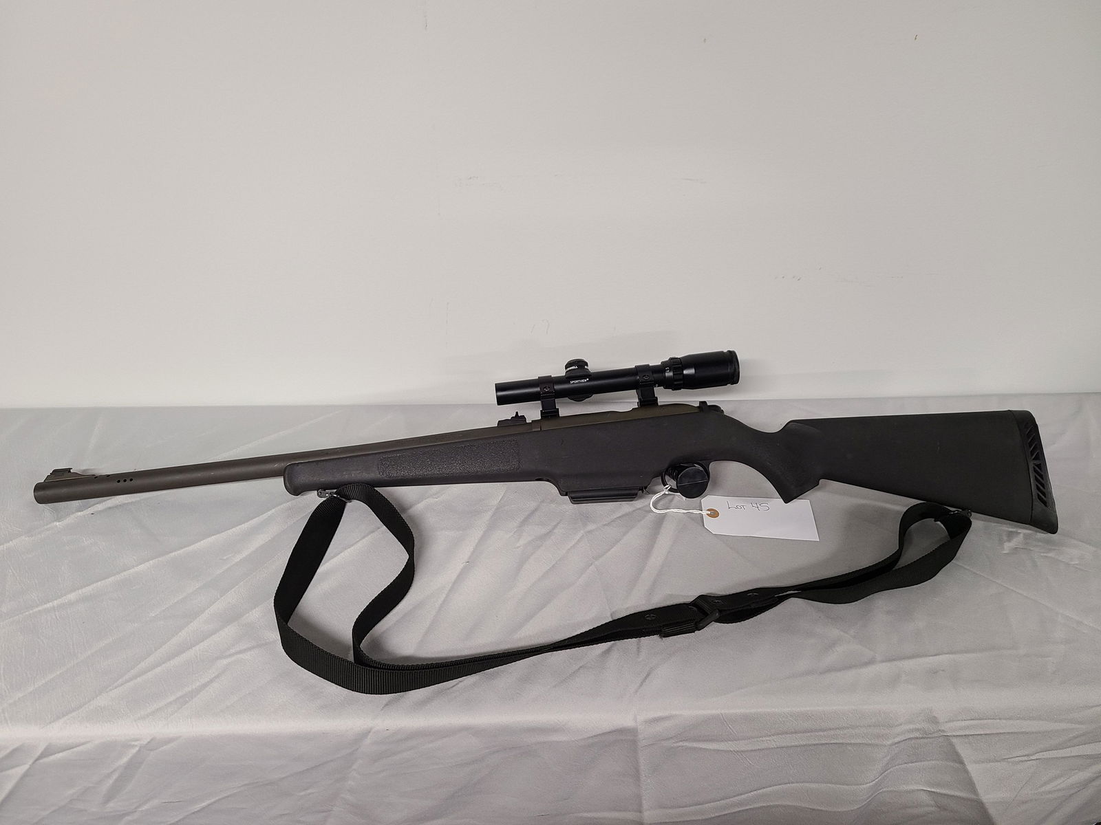 Mossberg Model 695 12ga Bolt Action Shotgun with: 12 ga. only, with detachable 2 shot mag., 3 in. chamber, 22 in. barrel,fully rifled and ported barrel, black synthetic stock, 7 1/2 lbs. Mfg. 1996-2002. HI M126917