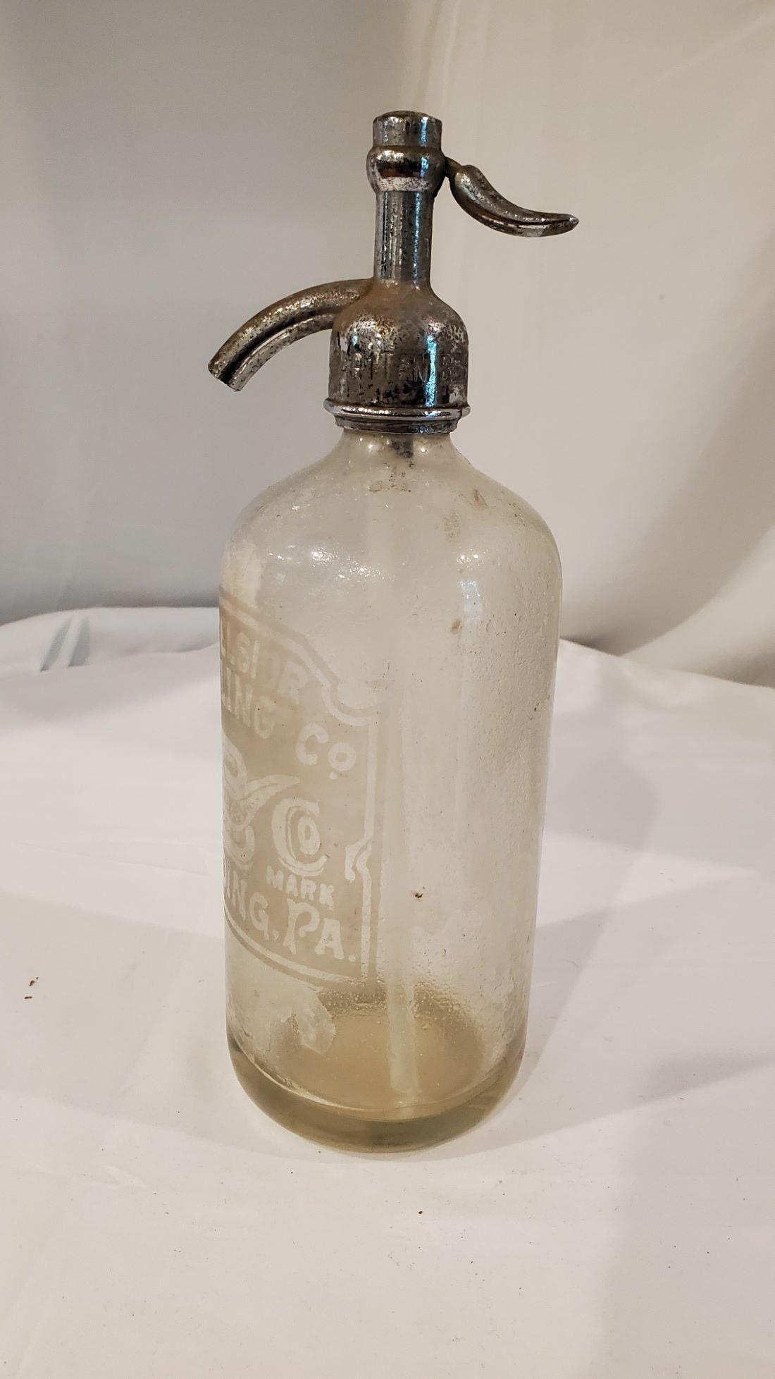 Antique Club Soda Dispenser Marked PA: This would make a great display for anyone's collection
