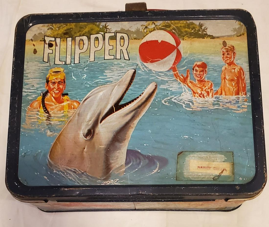Rare Vintage Flipper Lunch Box (1 of 7)