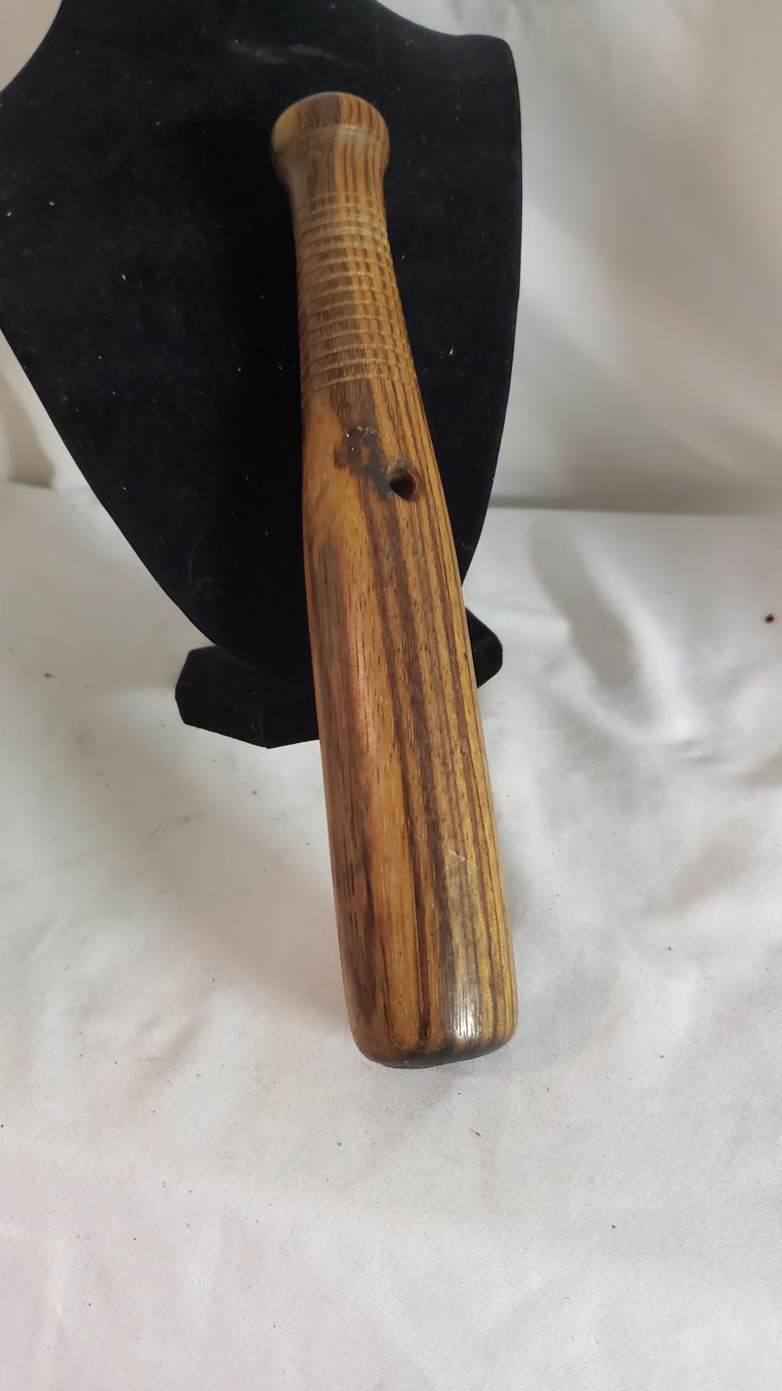 Antique Small Wood Billy Club Black Jack: We did not note a makers mark it appears its been around it has all the callings of a black jack just without the leather Please refer to all photos to see condition, we will answer to the best of our
