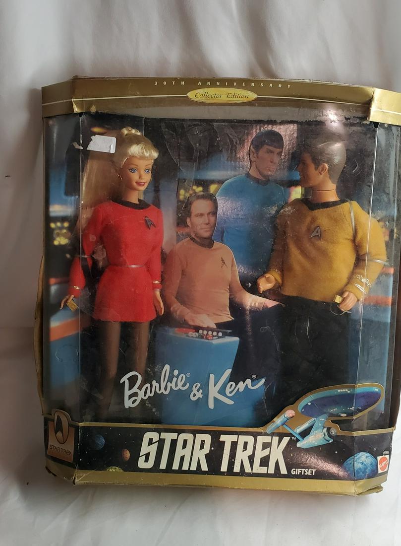 Barbie & Ken Star Trek NIB: Some wear on the box but otherwise in excellent condition. Please ask questions and as always refer to photo for condition.