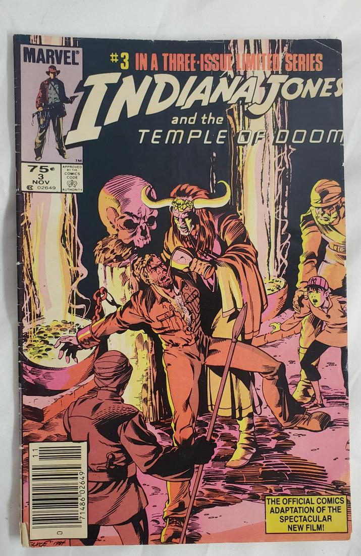 Marvel Indiana Jones and the Temple of Doom No 3: Please ask questions and as always refer to photo for condition.