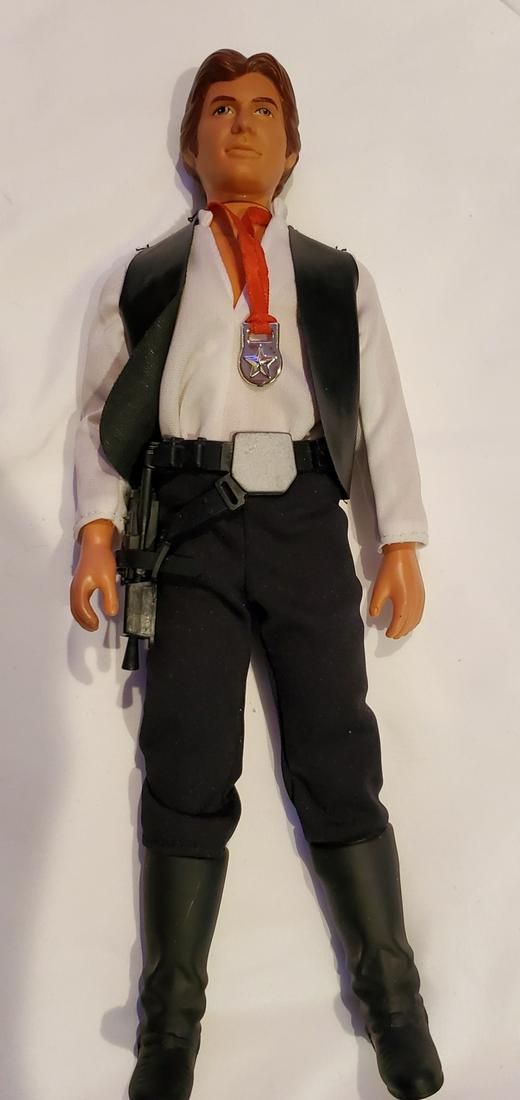 Vintage Star Wars 12" Han Solo Complete ANH: This is the 12 inch and in outstanding condition. Please read carefully. Description given are based on opinion unless otherwise documented. We ask that you look at pictures carefully before bidding. 