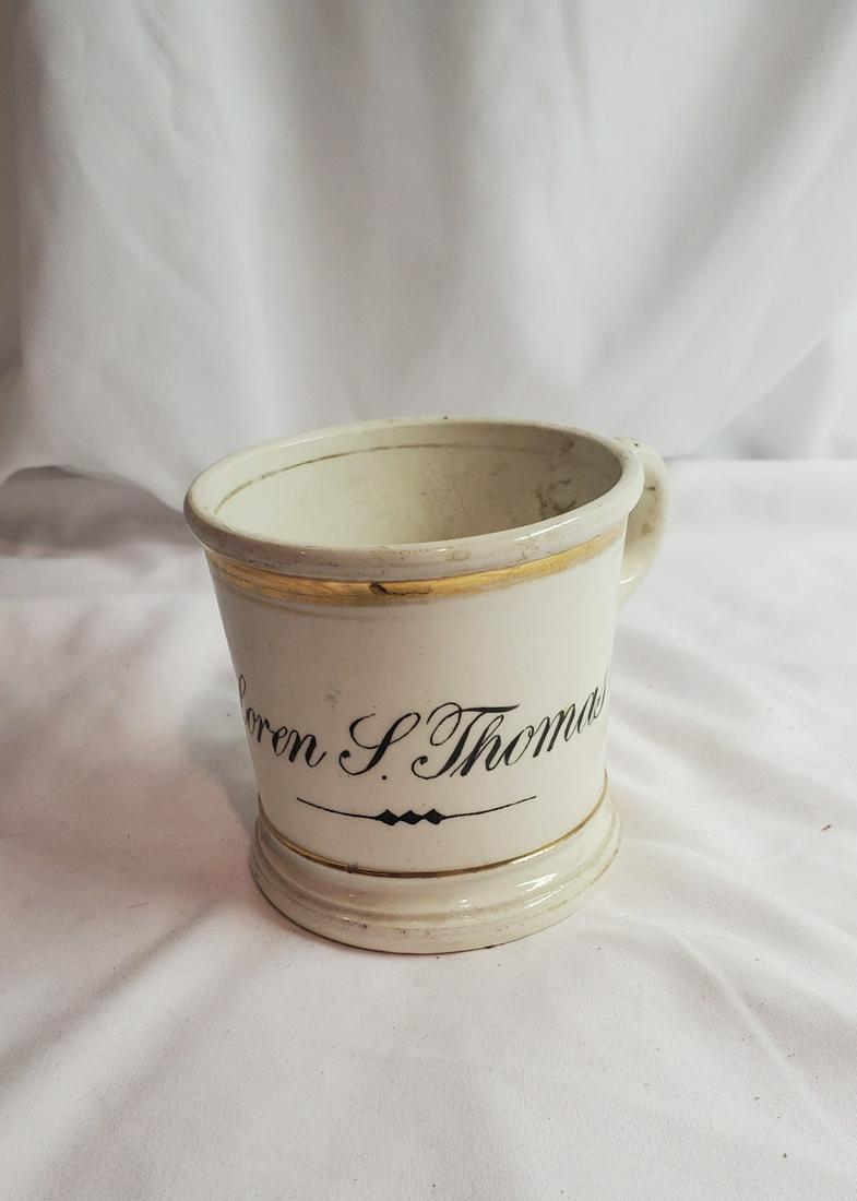 Antique Artist Signed Shaving Mug (1 of 4)