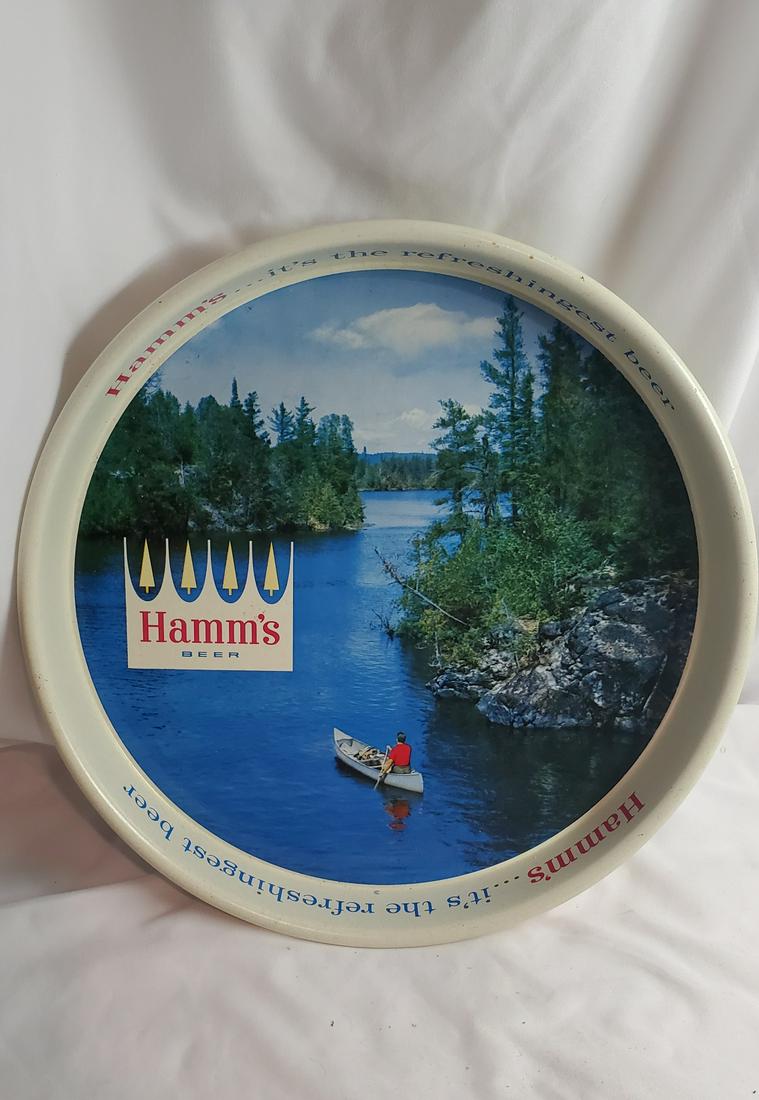 Sweet Vintage Hamm's Beer Tray: Very nice addition to someone's collection. In great shape. We here at SAH do our best to provide condition of items. However, we are not certified experts. We ask you as a customer, please inspect al