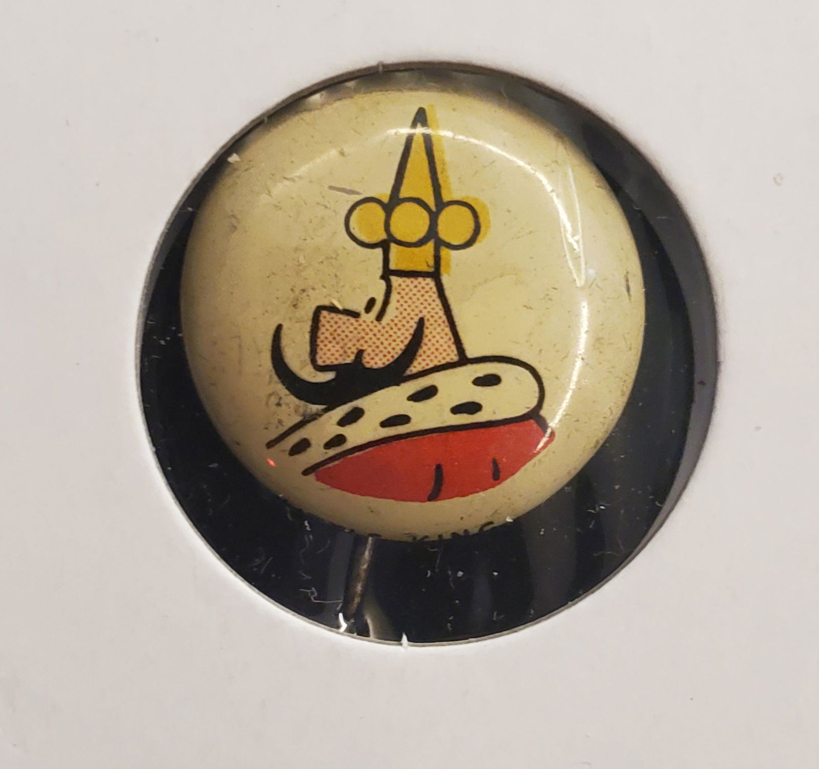 Rare Kellogg's PEP Mail Away Pin - The King (1 of 3)