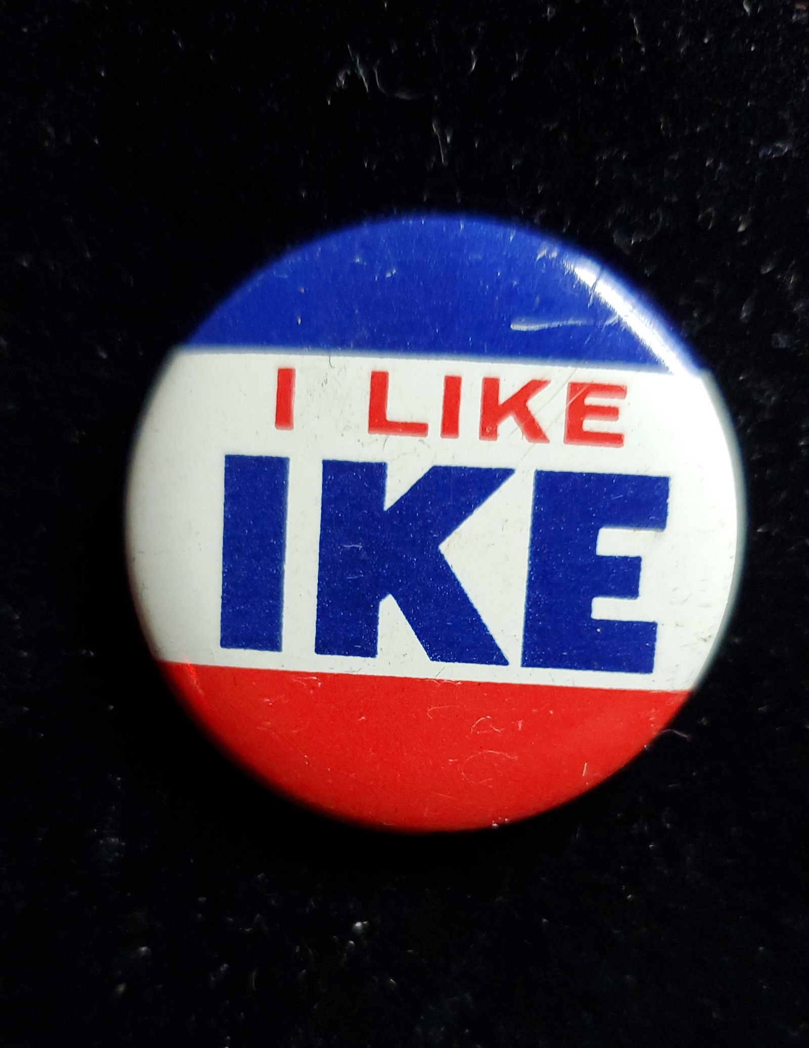 Vintage I Like Ike Pin: Great condition. We here at SAH do our best to provide condition of items. However, we are not certified experts. We ask you as a customer, please inspect all photos to determine condition. We ask you