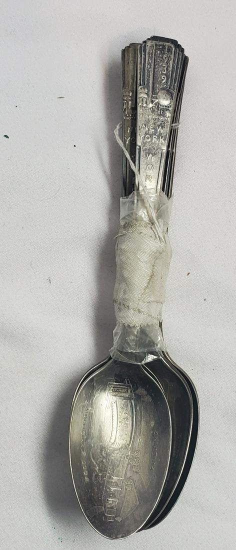 Set of 1939 World's Fair Spoons: Really good condition. We here at SAH do our best to provide condition of items. However, we are not certified experts. We ask you as a customer, please inspect all photos to determine condition. We a