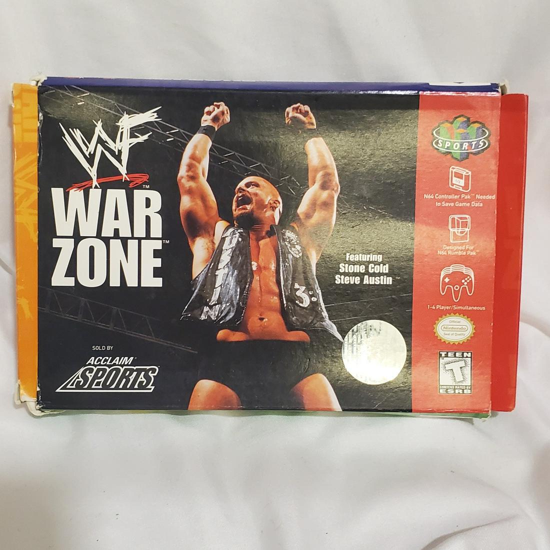 Vintage WWF War Zone Nintendo 64 Game (1 of 3)