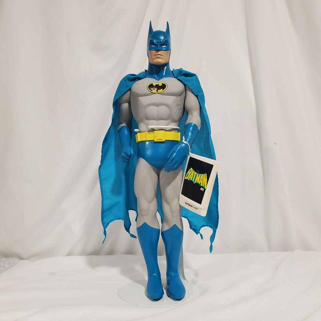 Vintage Batman Figure NIP w/ Tags: Stands approximately 11 inches. Stand may or may not be included. Please read carefully. Description given is based on opinion unless otherwise documented. We ask that you look at pictures carefully b