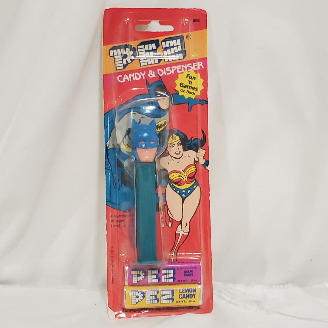 PEZ NIP Vintage Batman: Please read carefully. Description given is based on opinion unless otherwise documented. We ask that you look at pictures carefully before bidding. We are more than happy to take more pictures or ans