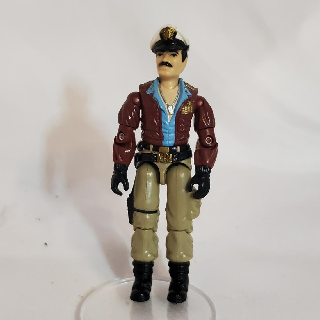 Vintage 1985 Hasbro G.I. Joe Keel Haul USS Flagg: Figure have no apparent isssues appear in great condition. As for the O ring this as well as any of the figures in this lot have original parts. Some are in excellent condition some could use replacin