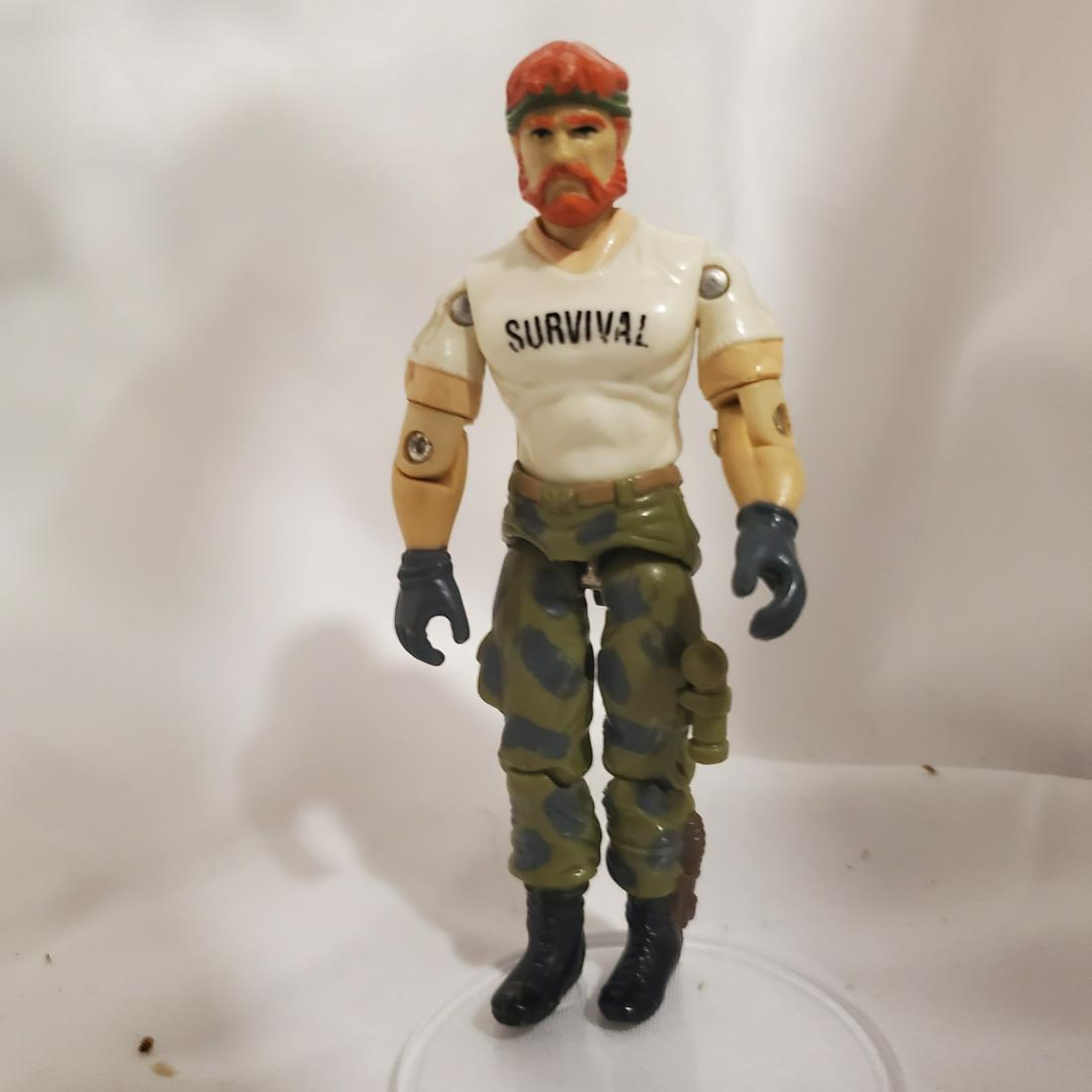 Vintage 1987 Hasbro G.I. Joe Outback: Figure have no apparent isssues appear in great condition. As for the O ring this as well as any of the figures in this lot have original parts. Some are in excellent condition some could use replacin