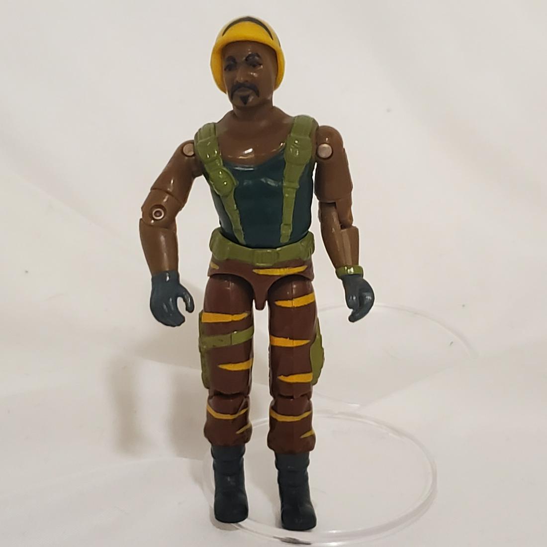 Vintage 1988 Hasbro G.I. Joe Road Block: Figure have no apparent isssues appear in great condition. As for the O ring this as well as any of the figures in this lot have original parts. Some are in excellent condition some could use replacin