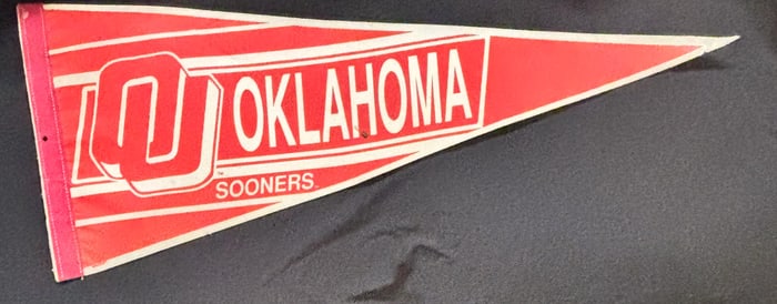 Vintage Oklahoma City Sooners Pennant
