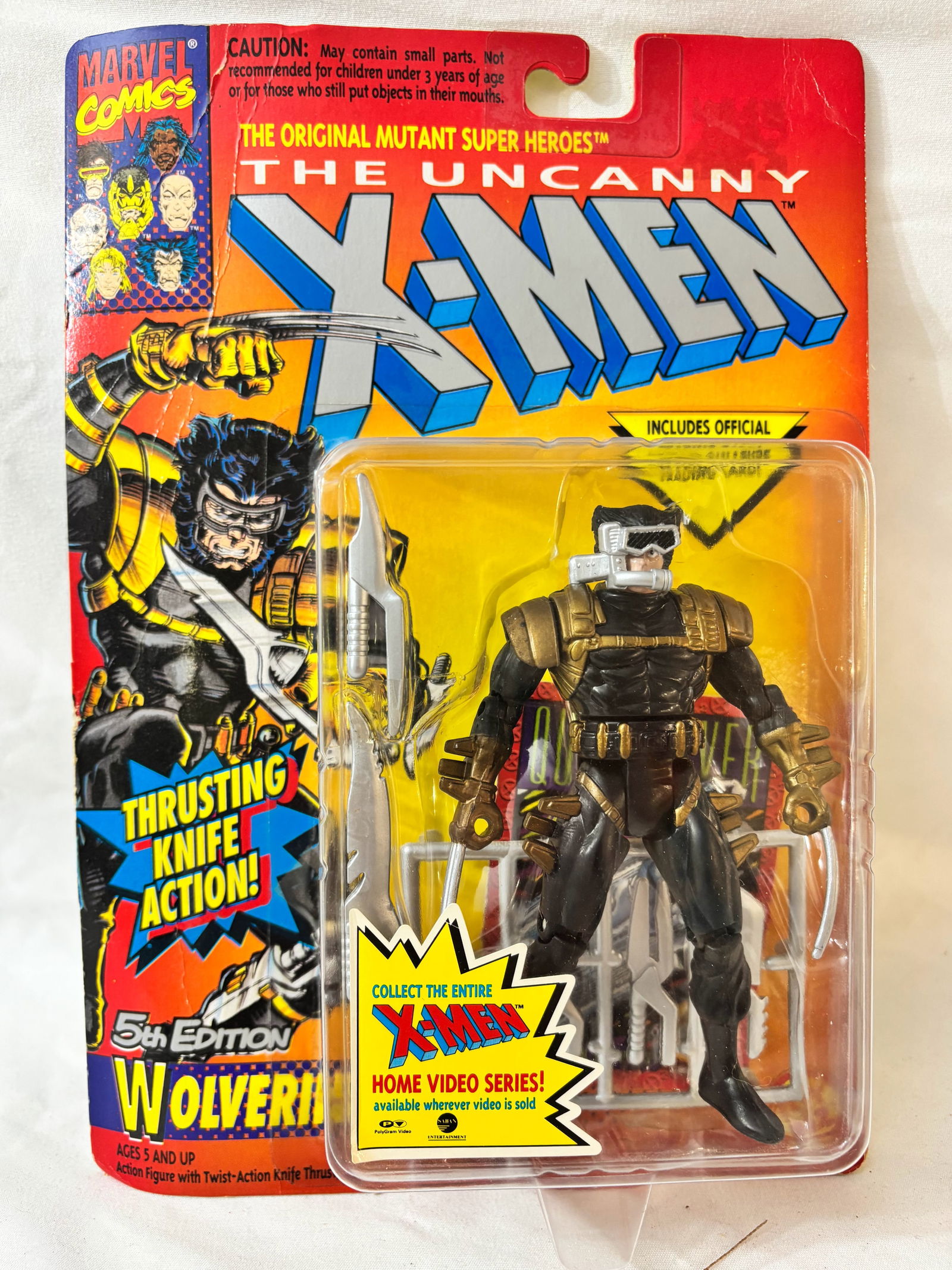 Marvel Wolverine Action Figure Carded: In original packaging.