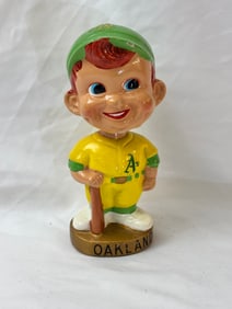 Vintage 1960s Oakland Athletics Bobblehead