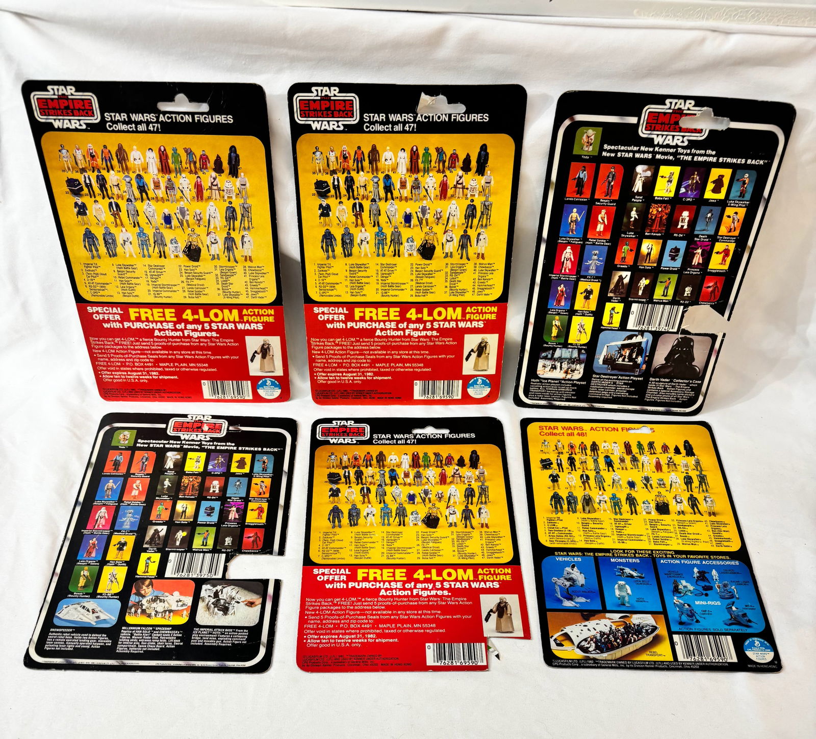 Original Kenner Star Wars Action Figure Cards - ESB (1 of 2)