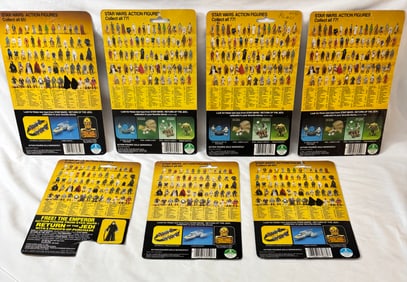 Original Kenner Star Wars Action Figure Cards - ROTJ