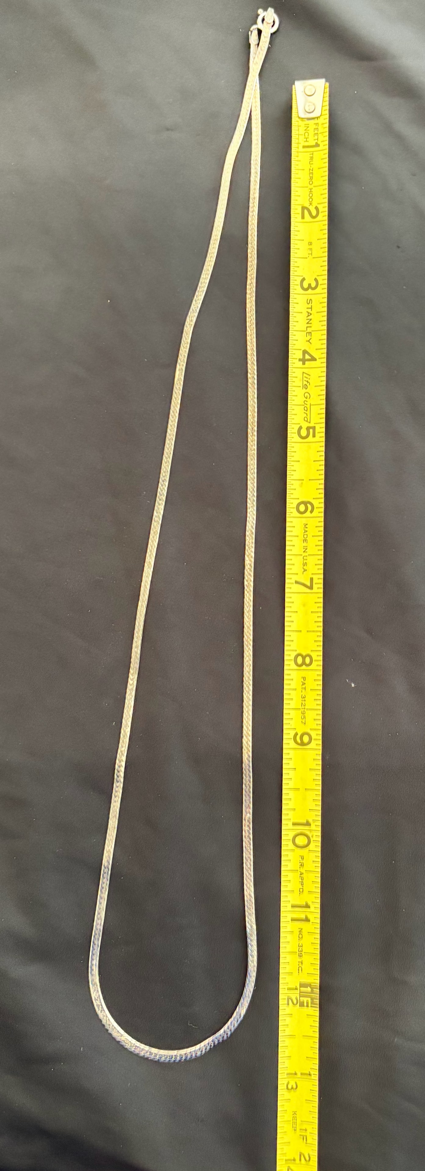 Approx. 28 Inch Marked 925 Silver Chain: 16.9 grams