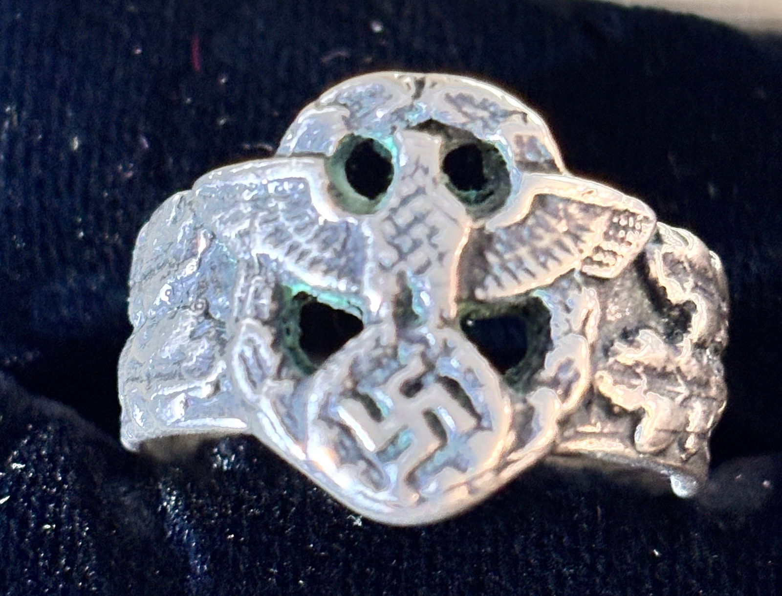 WW2 German Third Reichh Wehrmacht Silver Ring (1 of 3)