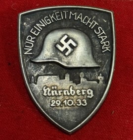 1933 German Nur Einigkeit Macht Stark Uniform Pin
