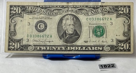 1990 Series Twenty Dollar Paper Currency