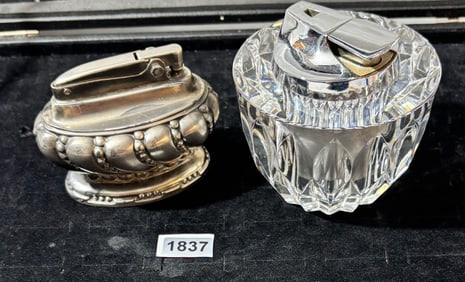 Lot of 2 Ronson Table Lighters