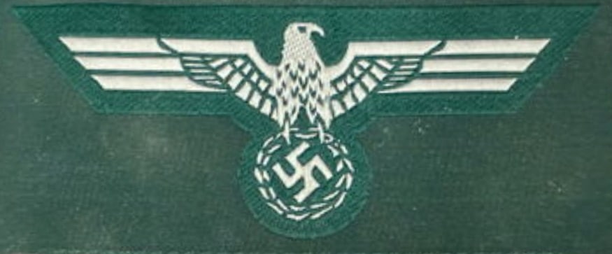German WW2 Wehhrmacht Heer M36 Breast Eagle Large Patch (1 of 2)