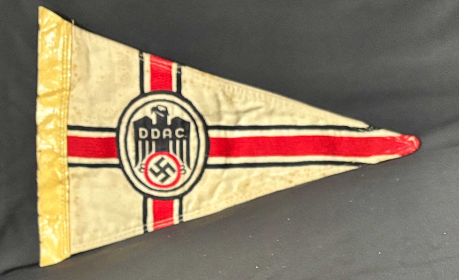 German WW2 D.D.A.C. Vehicle Fender Pennant Flag - Der Deutsche (1 of 3)