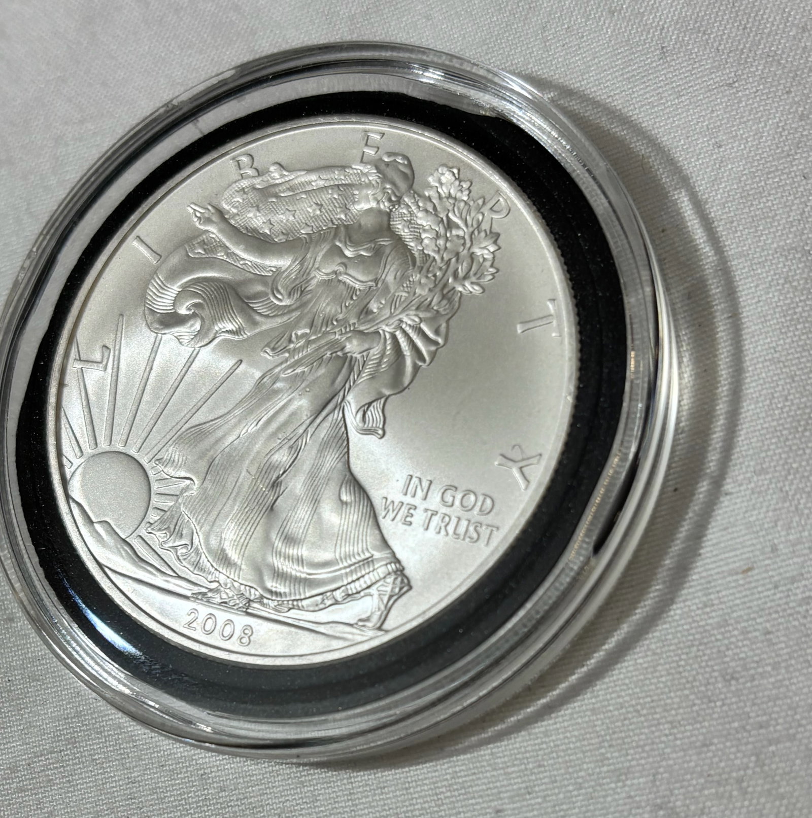 2008 Walking Liberty Silver One Ounce Coin: Pure .999