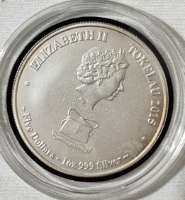 Elizabeth II One Ounce Silver Round