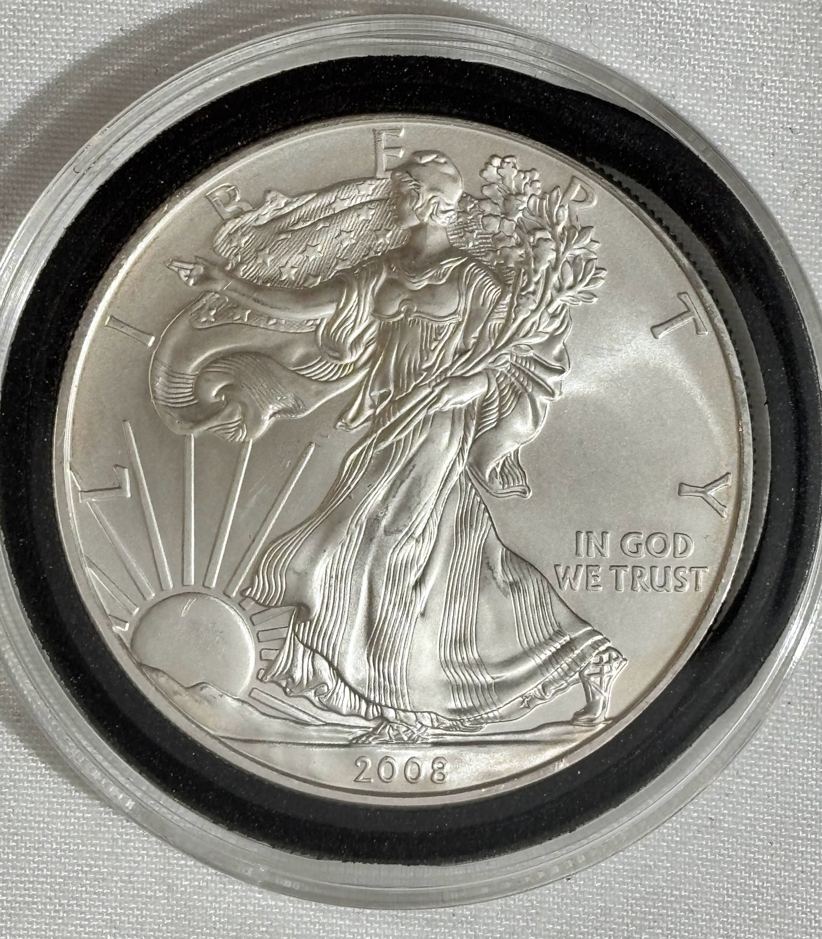 2008 Walking Liberty Silver One Ounce Coin: Pure .999