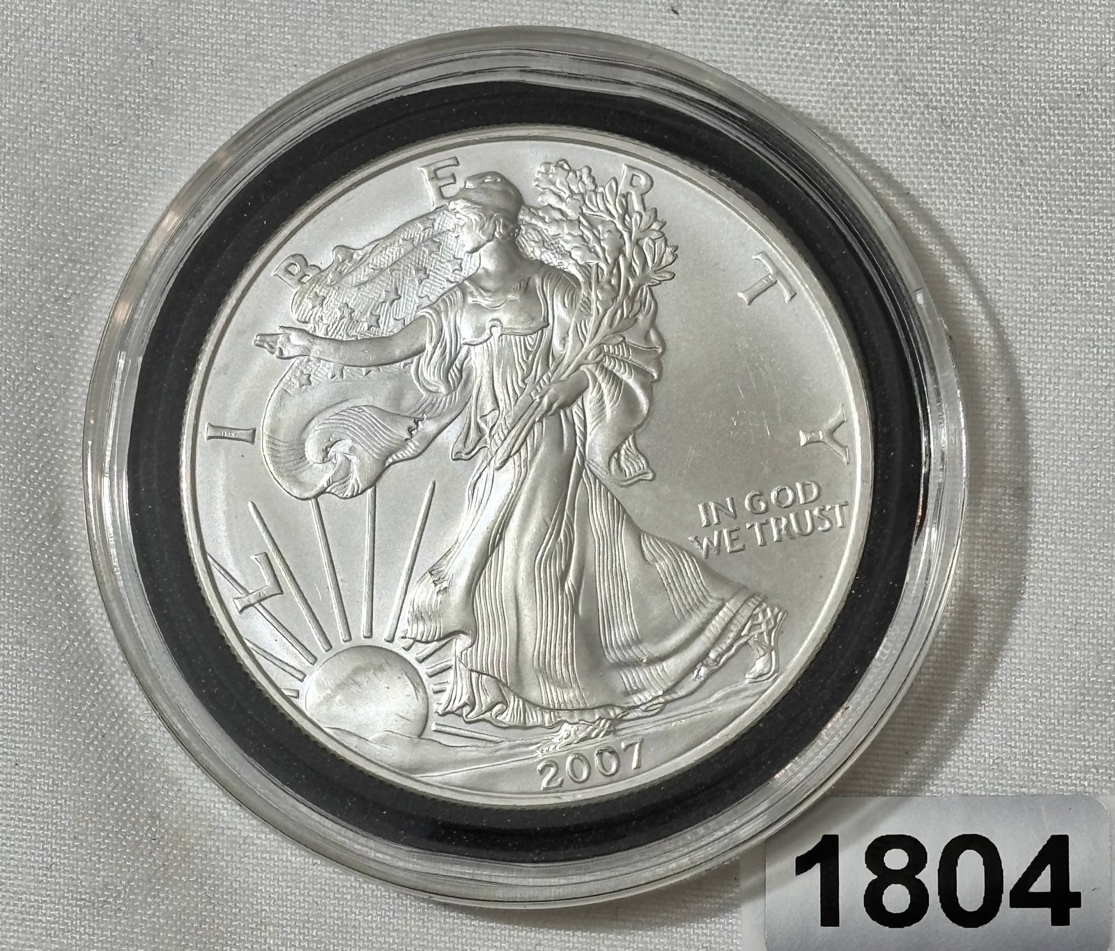 2007 Walking Liberty Silver One Ounce Coin: Pure .999