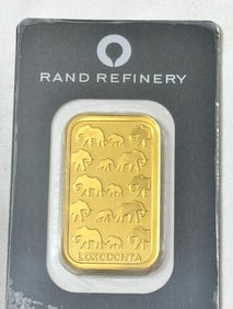 One Ounce Gold Bar RAND Packaged and Sealed