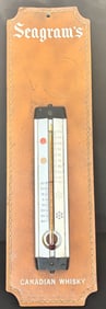 Vintage Seagram's Canadian Wiskey Wall Thermometer
