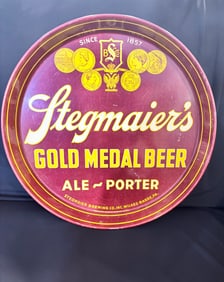 Vintage Stegmaiers Gold Medal Beer Tray