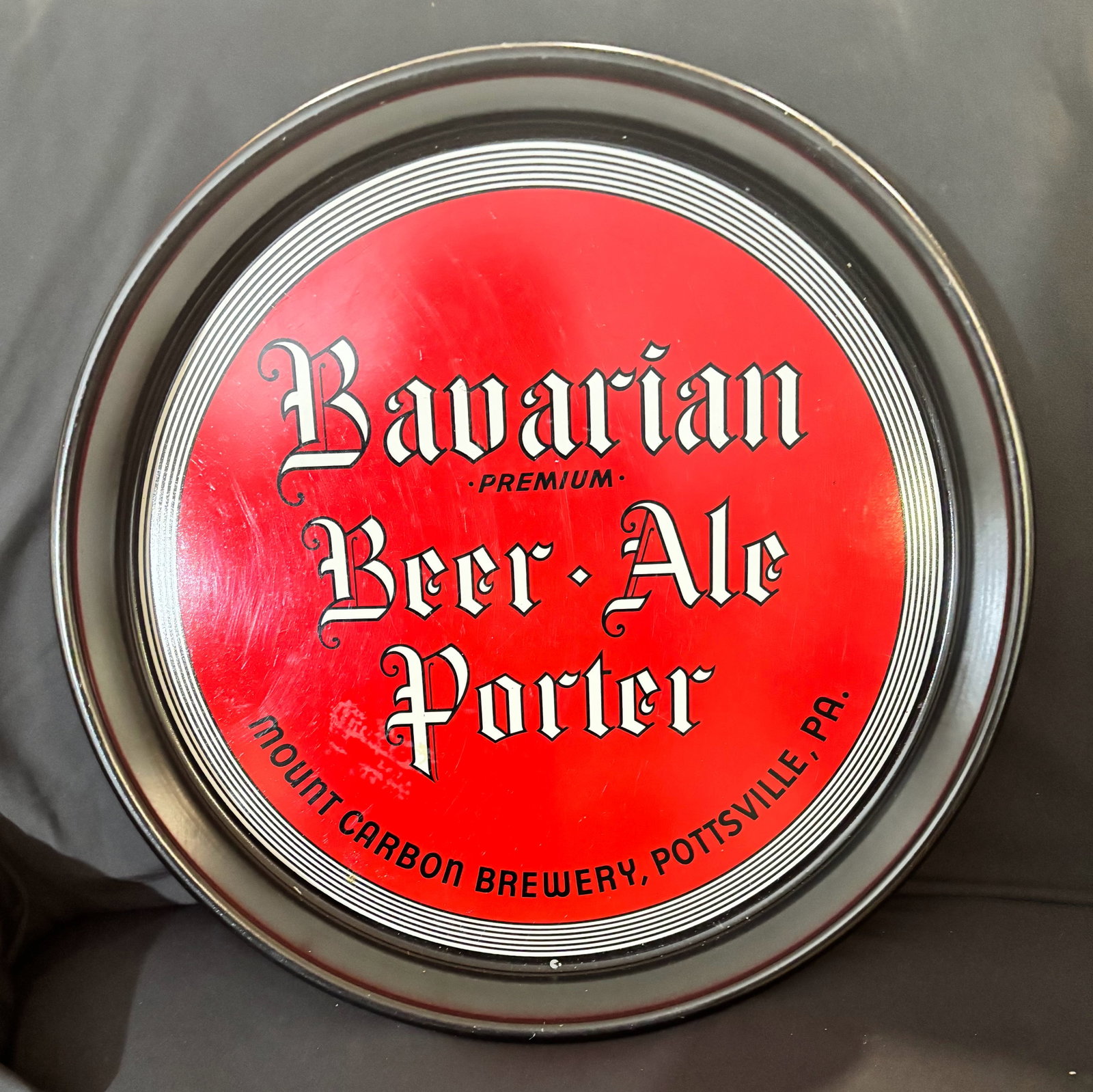 Vintage Bavarian Beer Ale Porter Tray: See photos
