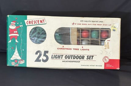 Vintage Christmas Lights in Box