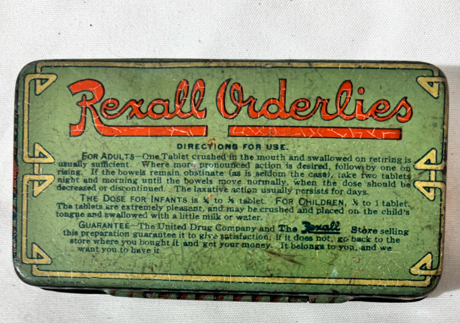Rexall Orderlies Tin: See photos