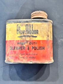 Blue Ribbon Cleaner and Polish Tin