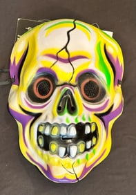 Classic Cooper Style Skeleton Halloween Mask NWT Nice Colors