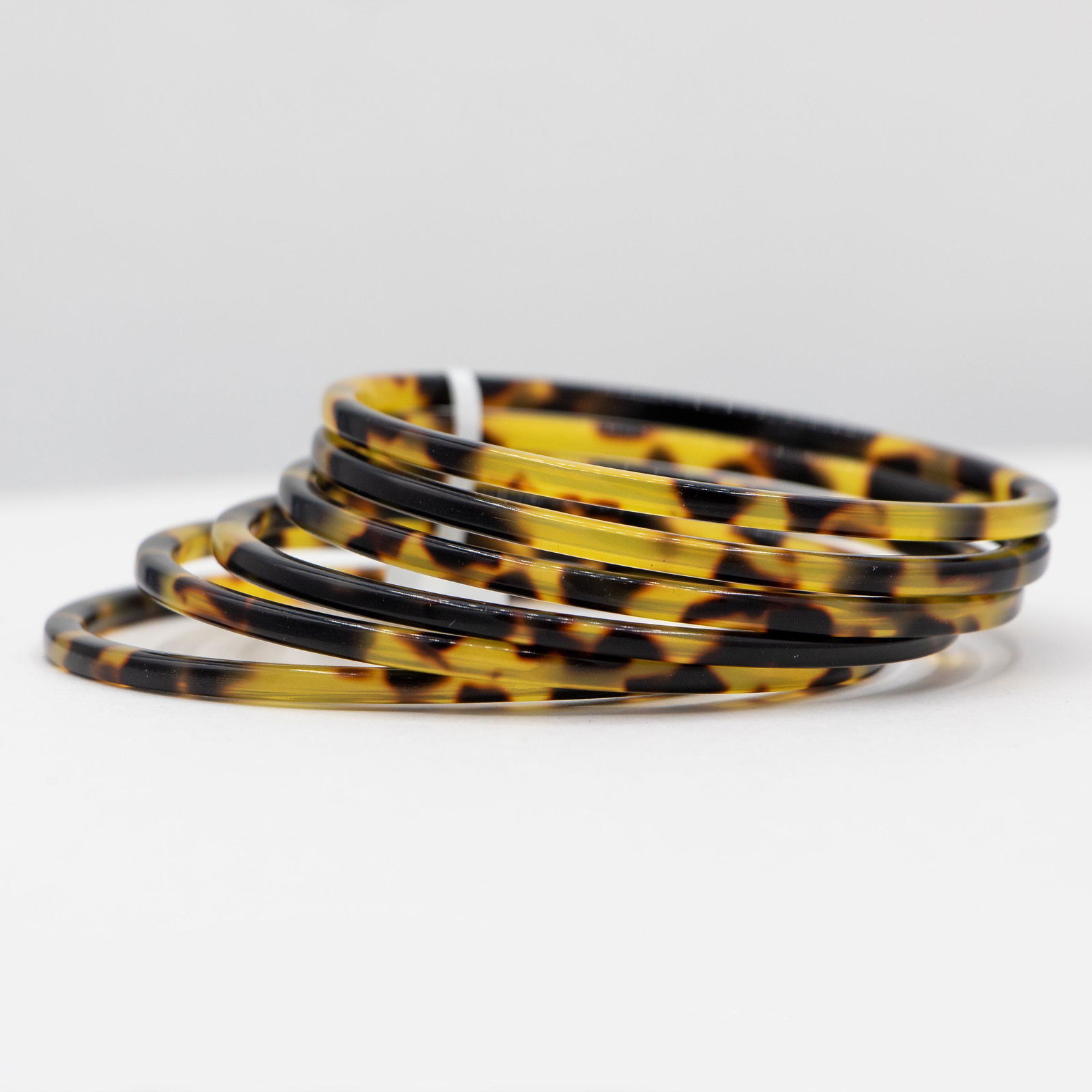 Vintage Leopard Print Bakelite Bracelets (1 of 1)