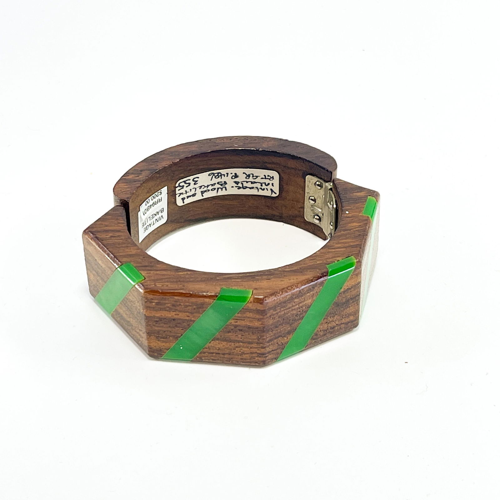 Bakelite infused wood bracelet (1 of 2)